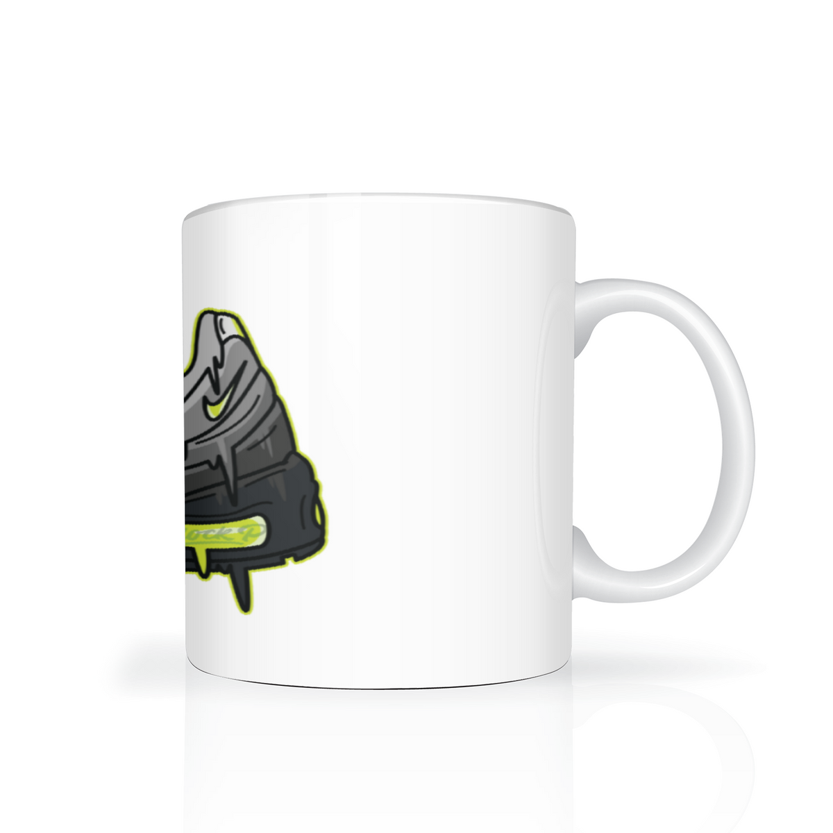 AM95 110 Neon Mug angle view — Block P Liverpool