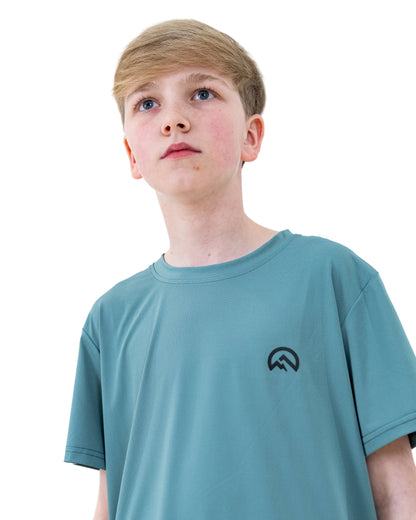 Junior SS26 Left Chest Logo - Sage Green
