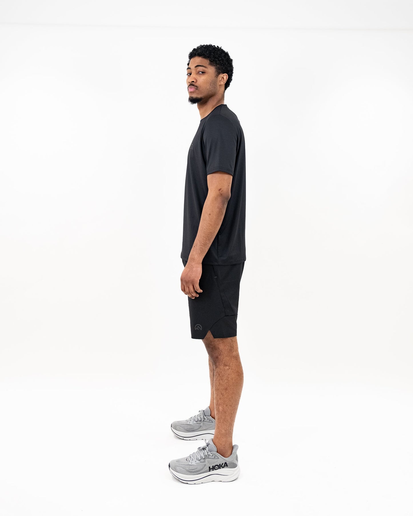 SS26 Left Chest Logo T-Shirt - Black/Graphite