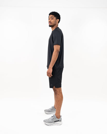 SS26 Left Chest Logo T-Shirt - Black/Graphite