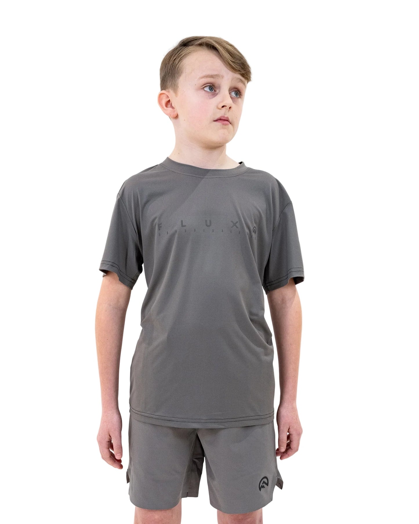 Junior SS26 Graphic Logo - Grey/Slate