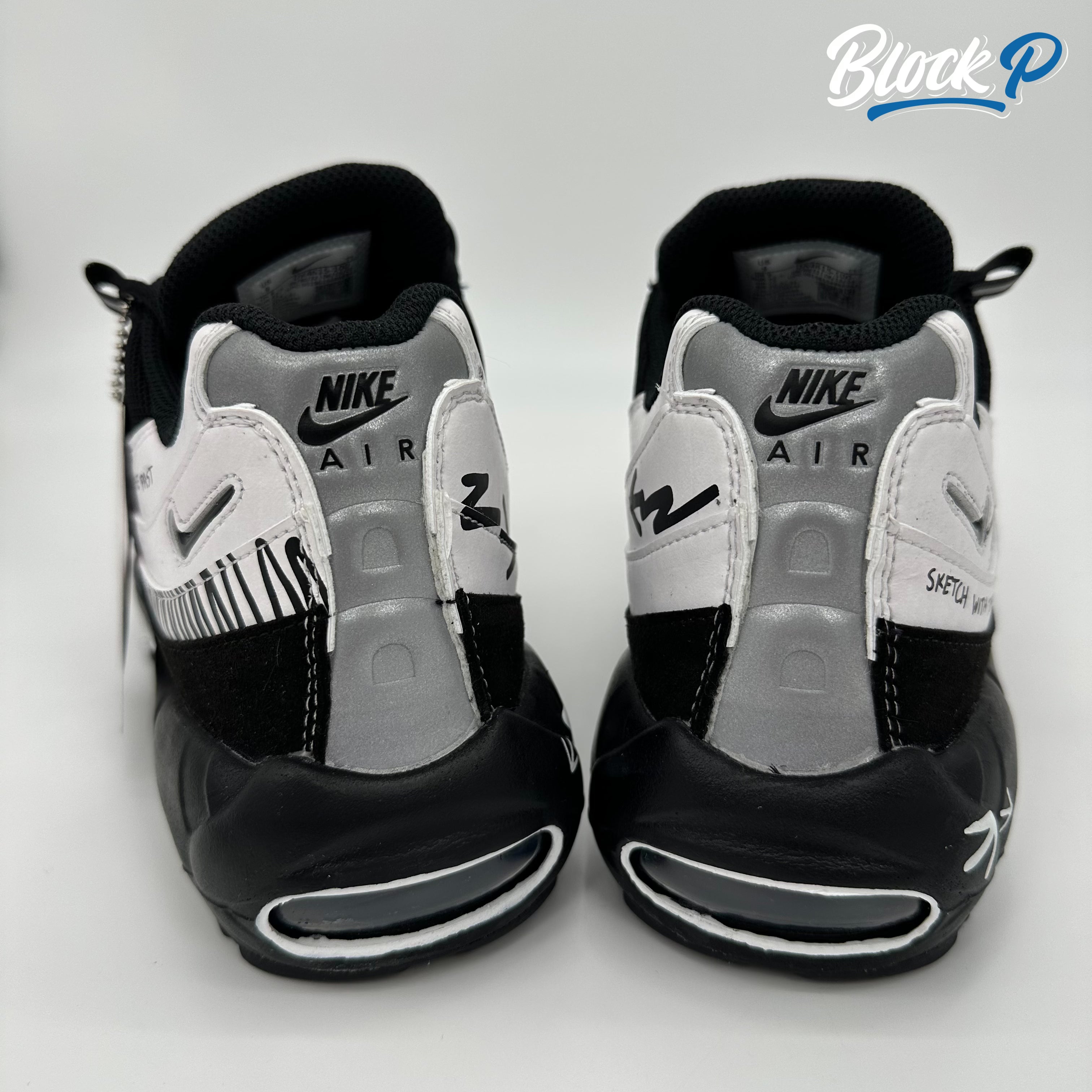 Nike Air Max 95 Sketch top-down view — Block P Liverpool