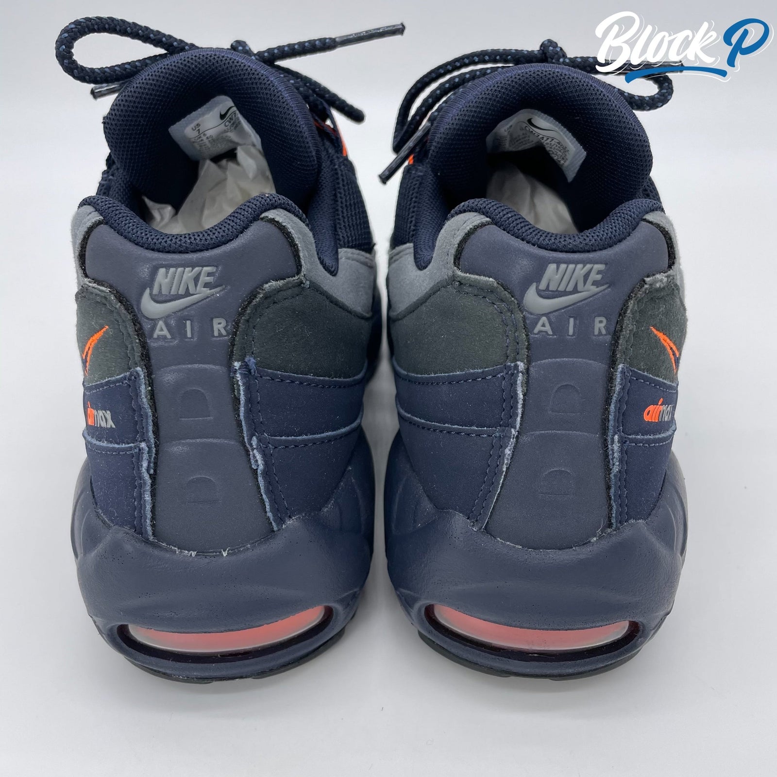 navy blue and orange air max 95