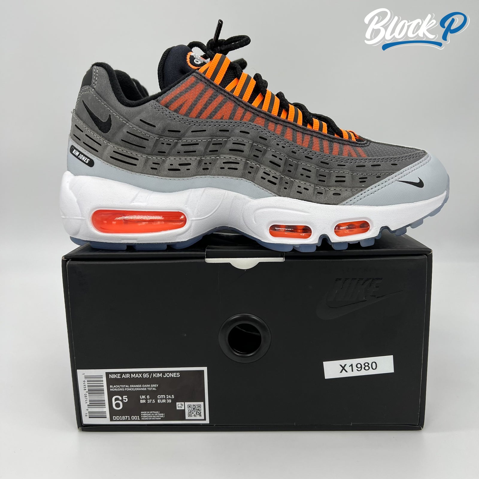 Nike Air Max 95 Kim Jones Black Total Orange Block P